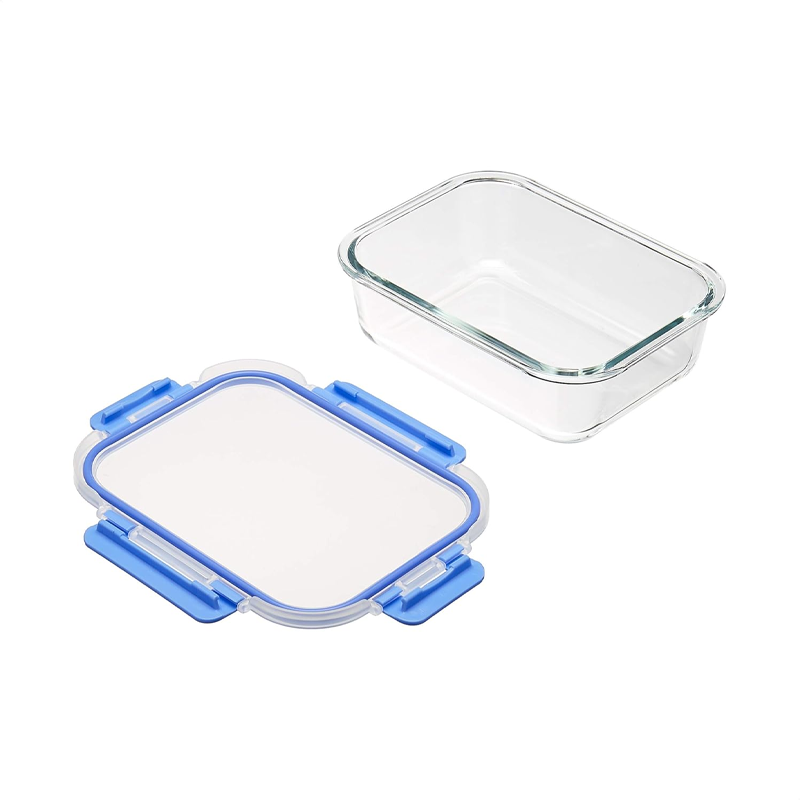 Glass Refrigerator Storage Box, with Locking Lid, BPA-Free, Transparent Body - Image 2