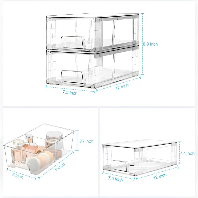 Plastic Refrigerator Storage Box, Suitable for Refrigerators and Pantries - Image 3