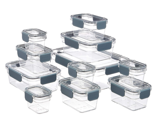 Plastic Food Storage Container - Plastic Material, with Locking Lid, Airtight and Leakproof