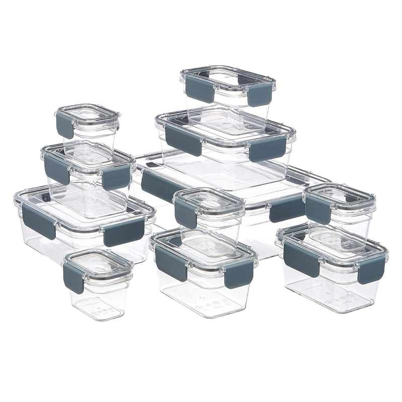 Plastic Food Storage Container - Plastic Material, with Locking Lid, Airtight and Leakproof